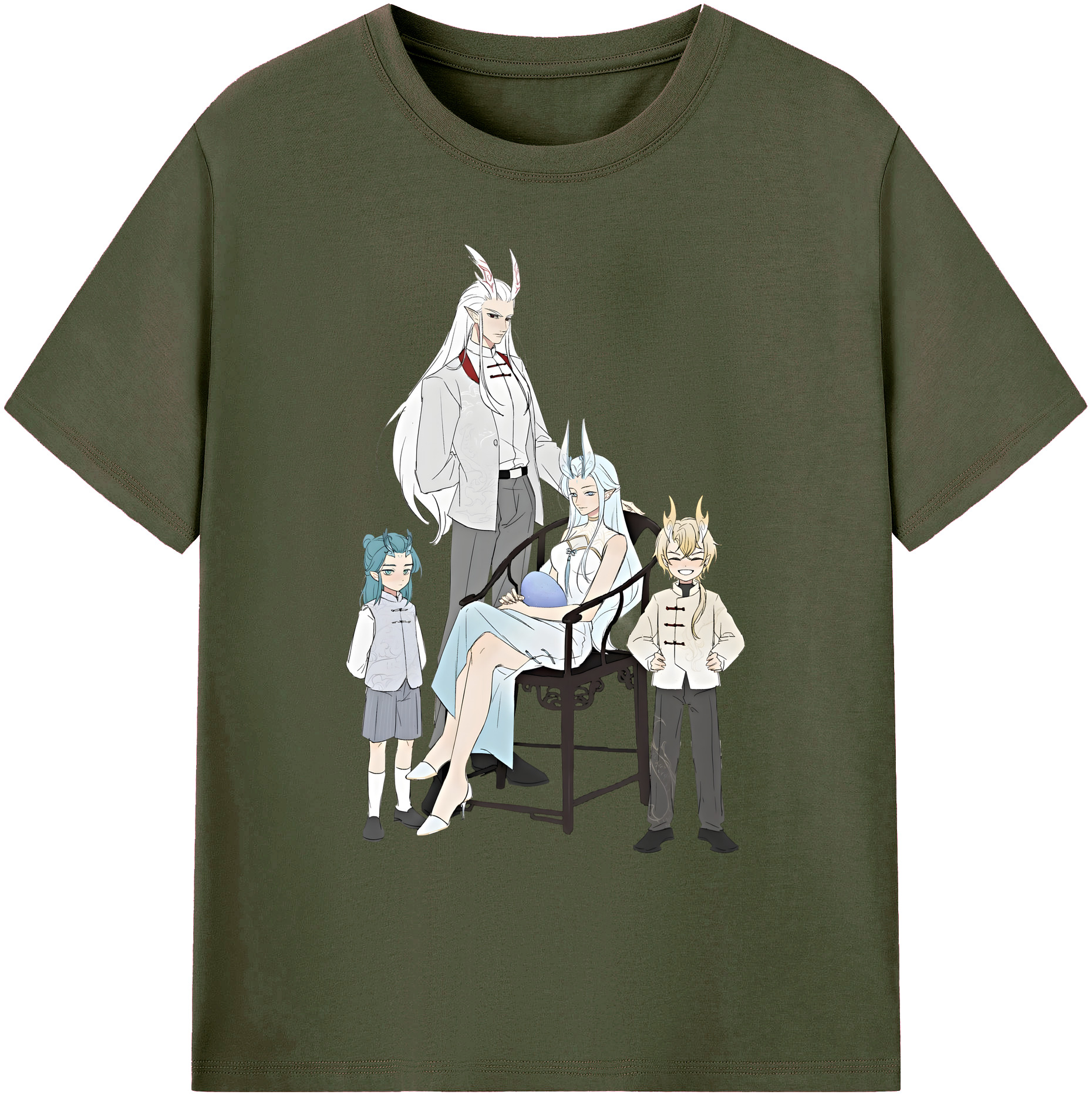 （画像用） Ne Zha 2 ナタ 魔童の大暴れ 綿100％ メンズ半袖Tシャツ｜肌触りやわらか＆通気性